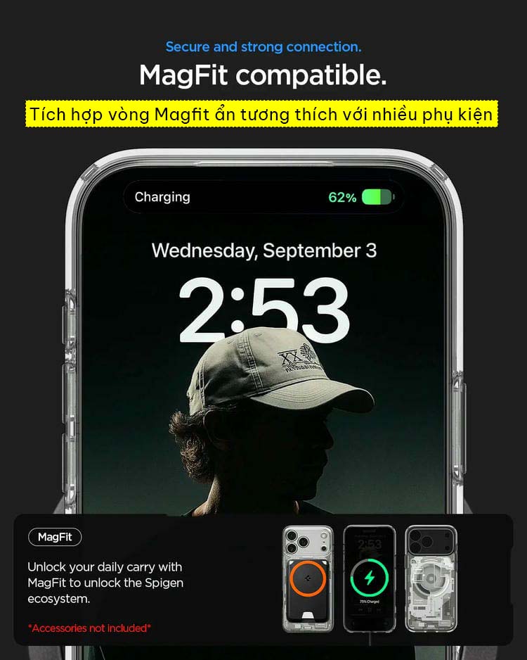 Ốp lưng iPhone 17 Pro Max Spigen Ultra Hybrid Zero One Magfit 7